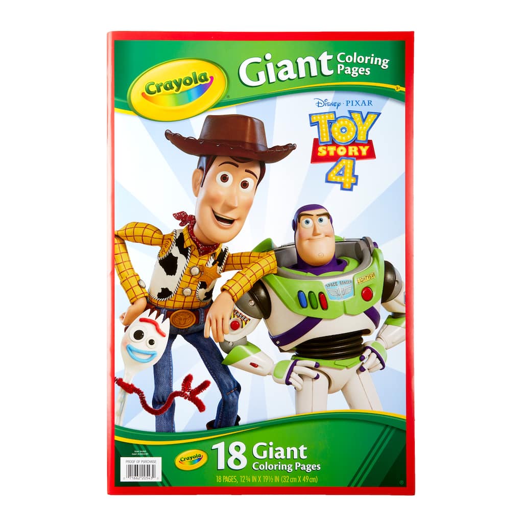 Crayola Disney Pixar Toy Story 4 Giant Coloring Pages